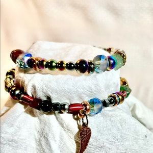 Beautiful handmade gem stone Bracelet with bright and vibrant colors.